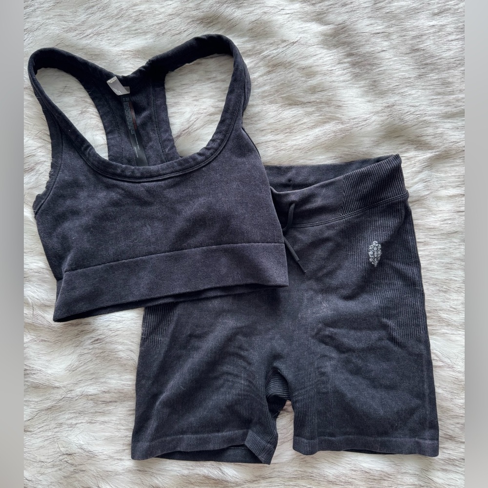 Free People Go To Bra and Rib Shorts - Picture 4 of 4